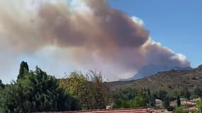 Bouches-du-Rhône: une centaine de pompiers mobilisés contre un incendie à Aureille