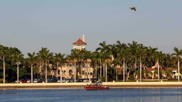 Le club de Mar-a-Lago en Floride où vit l'ancien président américain Donald Trump 