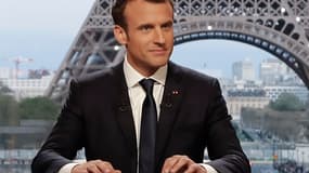 Emmanuel Macron, le 15 avril 2018