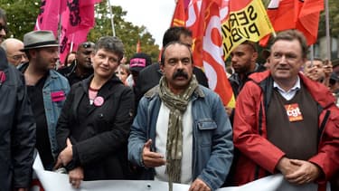 Philippe Martinez, lors de la précédente manifestation de la CGT, le 21 septembre