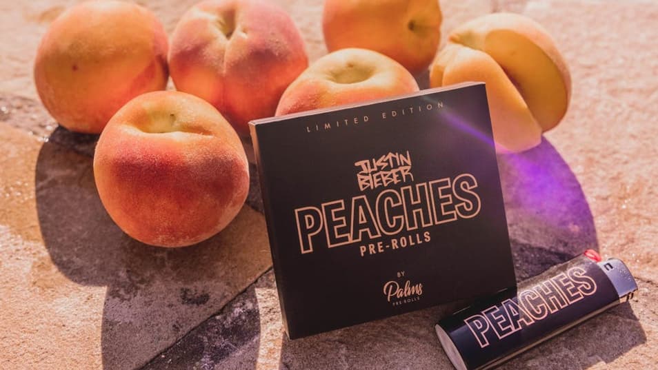 Une collaboration entre Justin Bieber et la marque Palms Premium