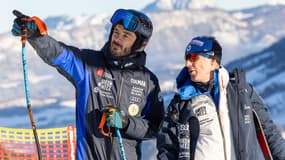 Xavier Fournier en repérage avec Cyprien Sarrazin, le 20 janvier 2024