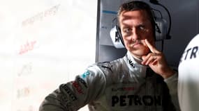 Michael Schumacher en octobre 2012 à Mercedes
