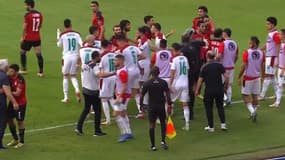 Début de bagarre entre l'Egypte et le Maroc à la CAN 2022