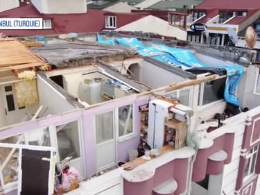 Tempête à Istanbul: les images des habitations ravagées par les vents violents