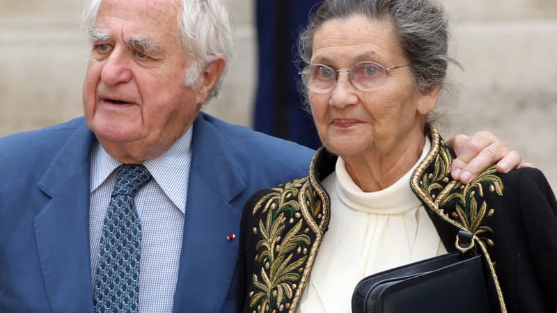 Simone Veil avec son mari, Antoine, le 16 juin 2011.