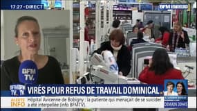 Licenciée d'un hypermarché pour avoir refusé de travailler un dimanche, Christèle Lorant assure avoir été "jetée comme une moins que rien"