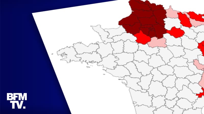 CARTE. Covid-19: quels départements pourraient être reconfinés dans les prochains jours?