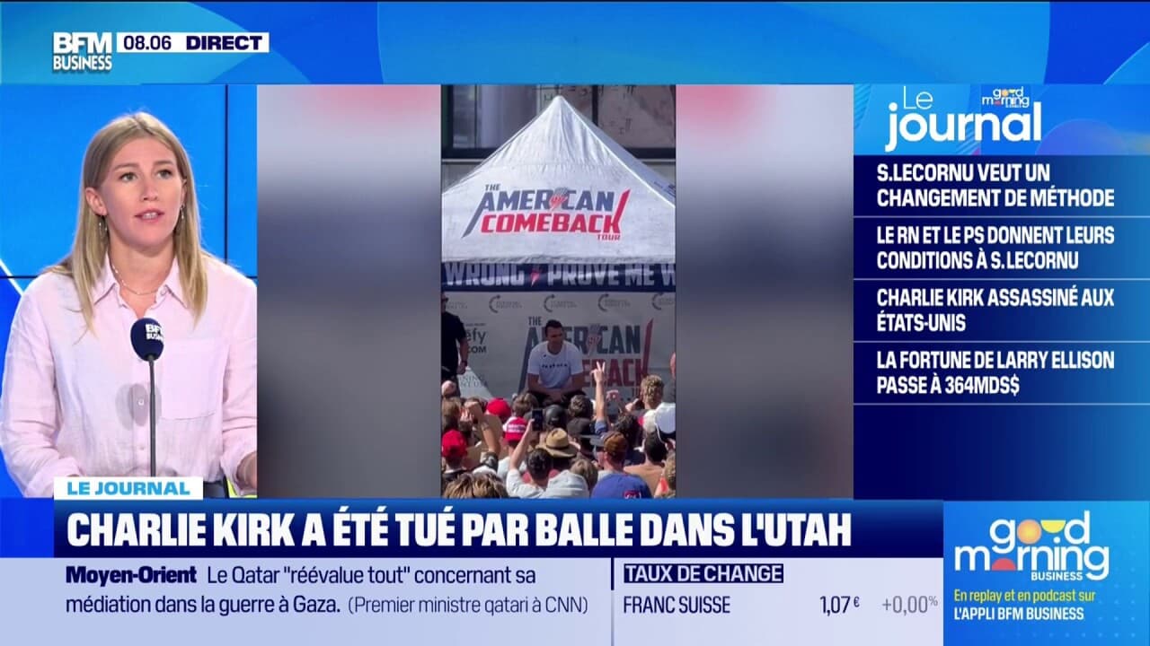 L'influenceur Charlie Kirk, proche soutien de Donald Trump, a été tué ...
