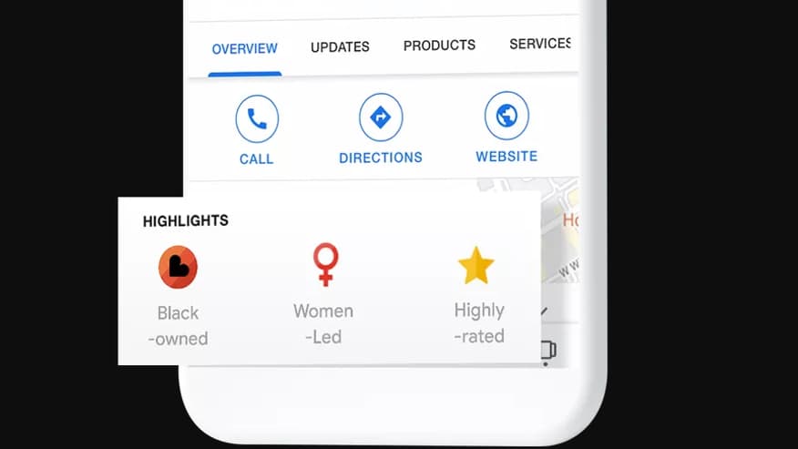 Le nouveau badge de Google pour indiquer si un établissement est tenu par des noirs