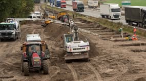 Début de la construction d'un mur "anti-intrusions" à Calais