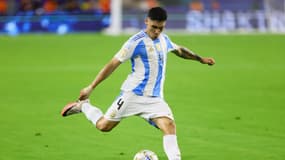 Gonzalo Montiel avec l'Argentine à la Copa America, en juillet 2024.