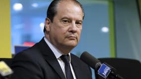 Jean-Christophe Cambadélis, premier secrétaire du PS, dans les studios de France Bleu, le 18 mars 2015 à Paris