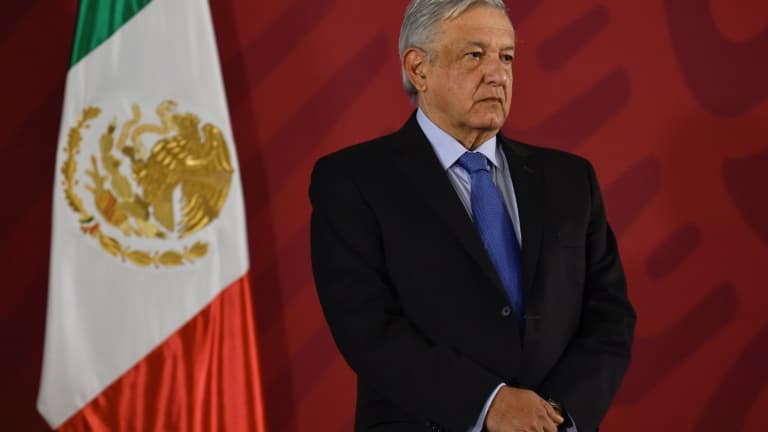 Le président mexicain Andres Manuel Lopez Obrador, à Mexico le 21 novembre 2019