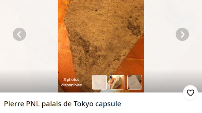 La pierre mise en vente par l'internaute "llolo"
