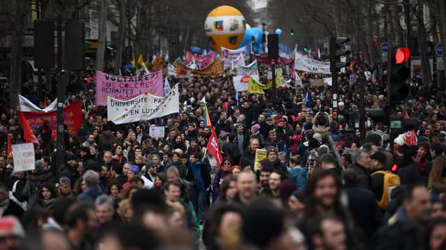 Manifestation à Paris le 11 mars.