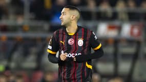 Hakim Ziyech lors du match Alkmaar-Galatasaray (1-1, Ligue Europa), le 28 novembre 2024