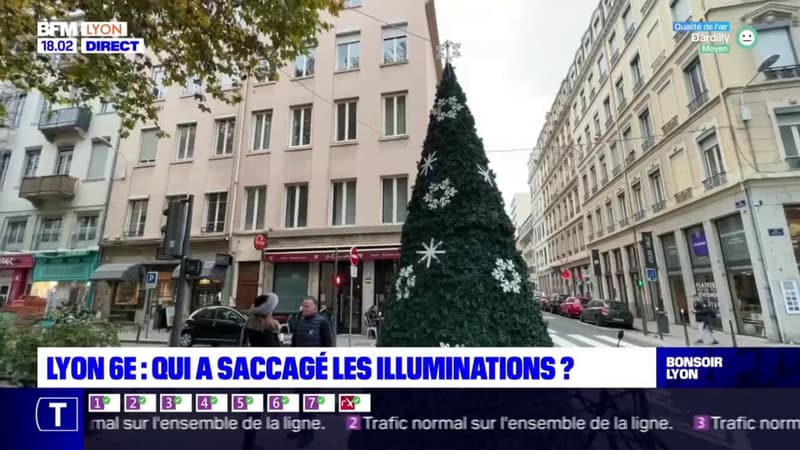 Lyon 6E : qui a saccagé les illuminations ?