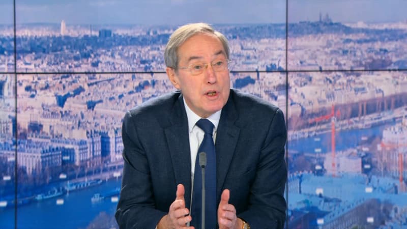 Claude Guéant, sur le plateau de BFMTV.