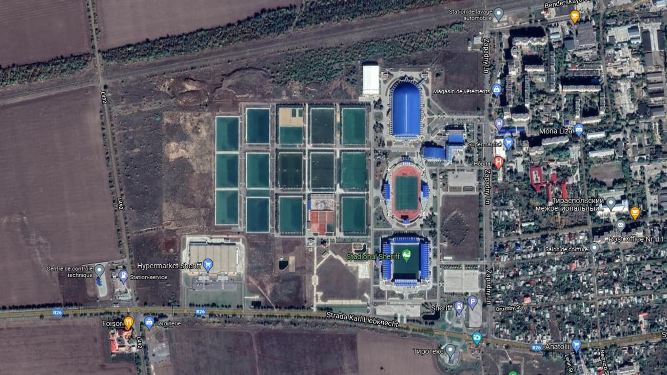 Le complexe sportif du FC Sheriff Tiraspol Le complexe sportif du FC Sheriff Tiraspol