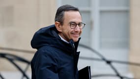 Le ministre de l'Intérieur Bruno Retailleau à la sortie de l'Élysée le 22 janvier 2025
