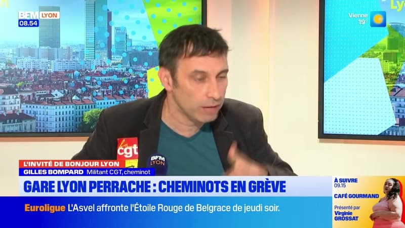 Gilles Bompard, militant CGT Cheminot, est notre invité sur BFM Lyon
