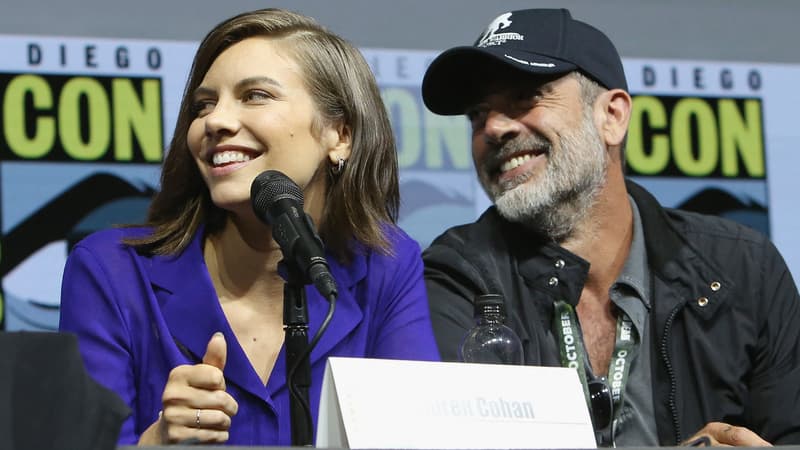 Lauren Cohan et Jeffrey Dean Morgan lors de la Comic-Con  de San Diego en 2018 