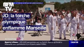 JO: la torche olympique enflamme Marseille
