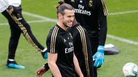 Gareth Bale à l'entraînement du Real Madrid, le 13 septembre 2019