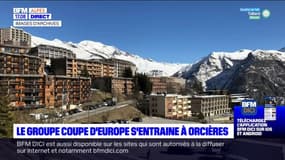 Orcières: le groupe Coupe d'Europe de ski alpin s'entraine dans la station