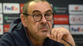 Maurizio Sarri, visé par la fédération anglaise de football après son expulsion contre Burnley.