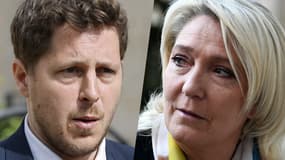 Julien Bayou et Marine Le Pen
