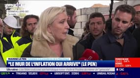 Marine Le Pen met en garde contre le "mur de l'inflation qui arrive" 