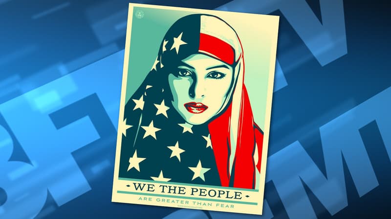 L'une des trois affiches de la campagne "We The People".