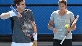 Amélie Mauresmo, aux côtés d'Andy Murray