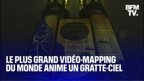 Le plus grand vidéo-mapping du monde anime un gratte-ciel à Tokyo 