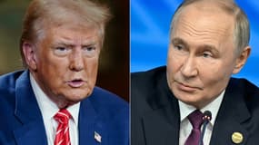 Le président des États-Unis, Donald Trump et le président de Russie, Vladimir Poutine, 2024