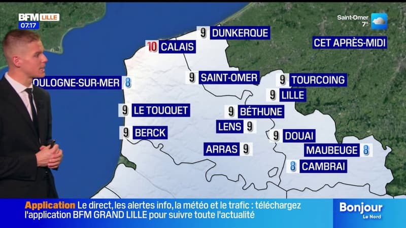 Météo Nord-Pas-de-Calais: de la grisaille et de la pluie ce mardi, jusqu'à 10°C à Calais