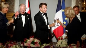 Charles III et Emmanuel Macron à Versailles