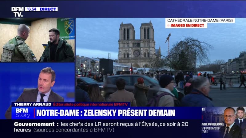 Réouverture de Notre-Dame: Volodymyr Zelensky sera présent ce week-end et souhaite rencontrer Donald Trump