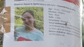 Philippine, jeune étudiante de 19 ans, dont le corps a été découvert sans vie le 21 septembre 2024, dans le bois de Boulogne à Paris.