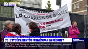 Paris: mobilisation devant le siège de la Région contre la fermeture de sept lycées