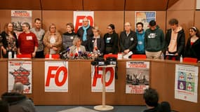 L'intersyndicale à Paris le 7 mars 2023.