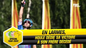 Tour de France : En larmes, Houle dédie sa victoire à son frère décédé 