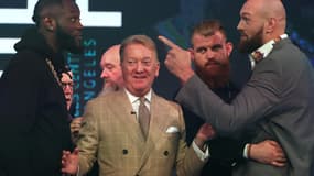 Tyson Fury (à droite) et Deontay Wilder