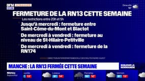 Manche: la RN13 fermée cette semaine