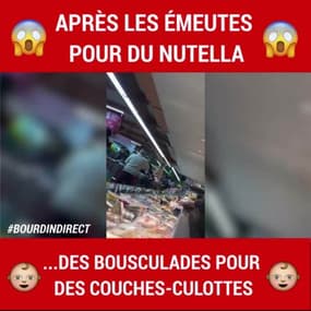 Après les émeutes pour du Nutella, des bousculades pour des couches-culottes