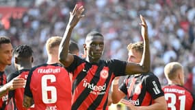 Randal Kolo Muani avec l'Eintracht Francfort