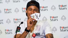 Neymar lors d’un tournoi PokerStars à Barcelone en 2015