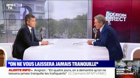 Le ministre de l'Intérieur Gérald Darmanin face à Jean-Jacques Bourdin